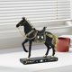 thumbnail image 4 of Estatua de caballo, adorno de caballo, estatua de animal, coleccionable, decorativa, artesanía creativa Negro, 4 of 7