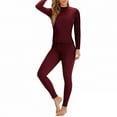 thumbnail image 4 of YueHuiYing Women's 2 Piece Outfits Sweater Sets Knitted High Neck Tops And Wide Leg Pants Loose Tracksuit Set, 4 of 9