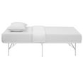 thumbnail image 2 of Modway Horizon Stainless Steel Twin Metal Bed Frame in White, 2 of 8