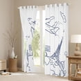 thumbnail image 3 of Homewish Cute Graffiti Black Out Curtains for Kid, Kawaii Helicopter Curtains Pack of 2 (42x63 Each), Cartoon Vehicle Theme Bedroom Curtains, Living Room Curtains Decor, 3 of 6
