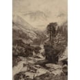 thumbnail image 2 of Thomas Moran 14x18 Gold Ornate Wood Frame and Double Matted Museum Art Print Titled - Mountain of the Holy Cross (circa 1888), 2 of 4