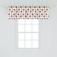 thumbnail image 2 of Ambesonne Flowers Window Valance, Bridal Bouquets Roses, 54" X 18", Pink Ruby Green, 2 of 3