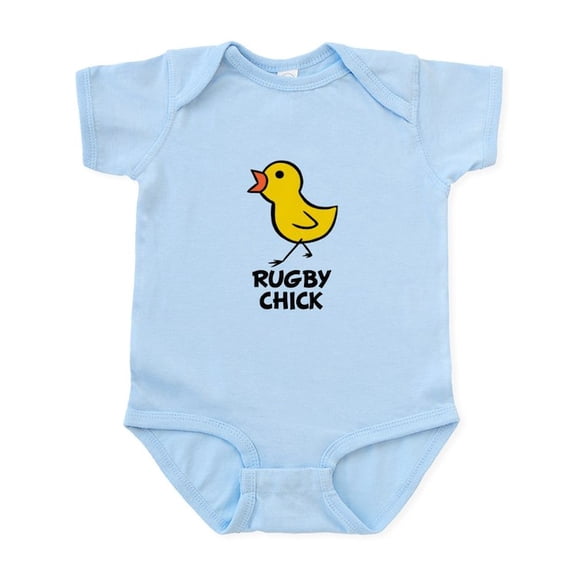 CafePress - Rugby Chick Infant Bodysuit - Baby Light Bodysuit, Size Newborn - 24 Months