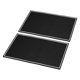 thumbnail image 1 of Tapetes de Bar 18x12x0.4" Tapete de Servicio Antideslizante para Bar Encimera, Negro, Blanco Paquete de 2, 1 of 6