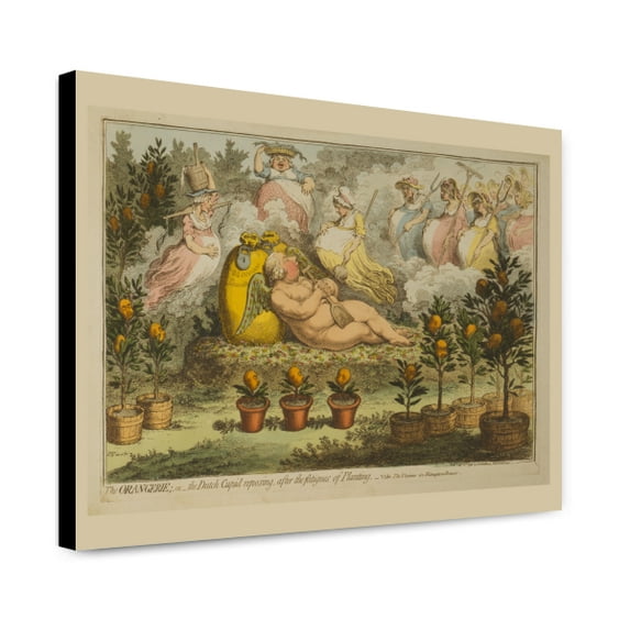 Canvas Print: The Orangerie; - Or - The Dutch Cupid Reposing After The Fatigues
