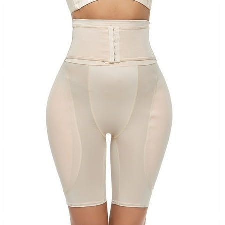 Women Hip Padded Booty Lifter Shapewear Thicker Enhancer Removable 4 Pads Control Panty for Bigger Butt