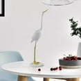 thumbnail image 4 of White Crane Birds Statue Sculpture, Art Wedding Decoration Props Stylish Bathroom Living Room Ornaments C, 4 of 8