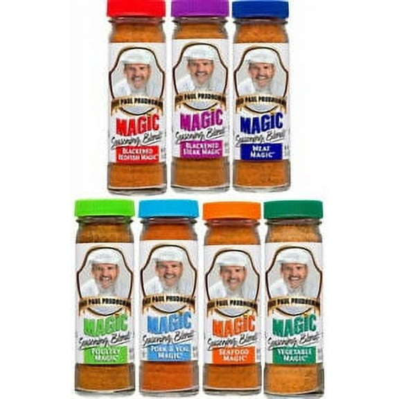 Chef Paul Magic Seasoning Blend Variety Sampler (7 - pack)