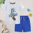 thumbnail image 4 of Wamejoo Baby Boy Summer Clothes 12 18 24 Month 3T 4T 5T Toddler Boy Outfits Dinosuar Short Sleeve Shirt Shorts, 4 of 7