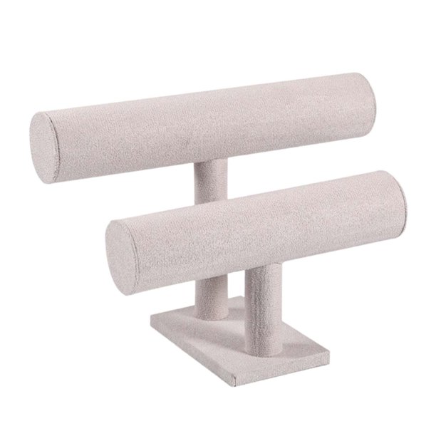 Organizador de pulseras y expositor de joyas para el hogar beige