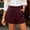 *Wine, variant on Binmer Women's High Waisted Dress Shorts with Pockets ,Business Casual Office Daily Wear Short Dark Blue,Women's Plus L