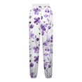 thumbnail image 4 of Birdeem Women Loose Casual Printed Pocket Drawstring Pants, 4 of 5