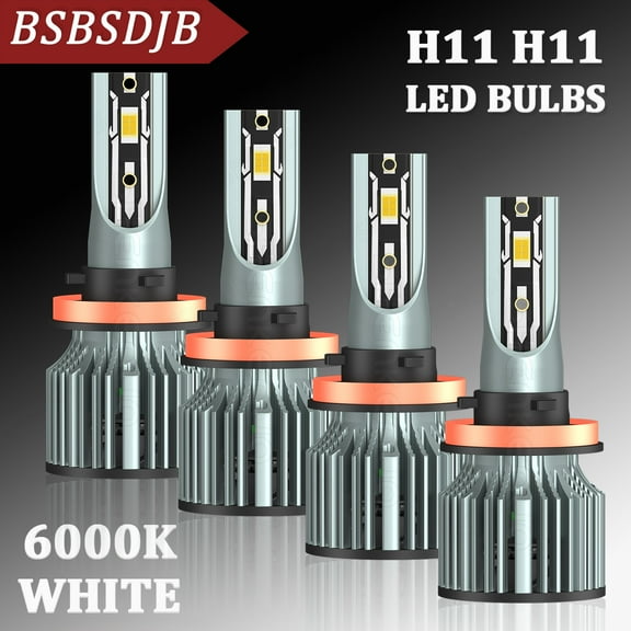 For Toyota Tacoma 2016-2020 Combo 4x White LED Headlight High-Low Beam Bulbs