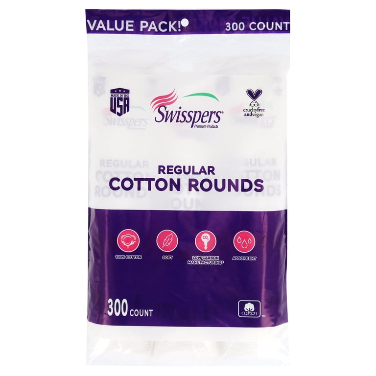 100% Cotton Rounds Value Pack, 300 Count photo 2