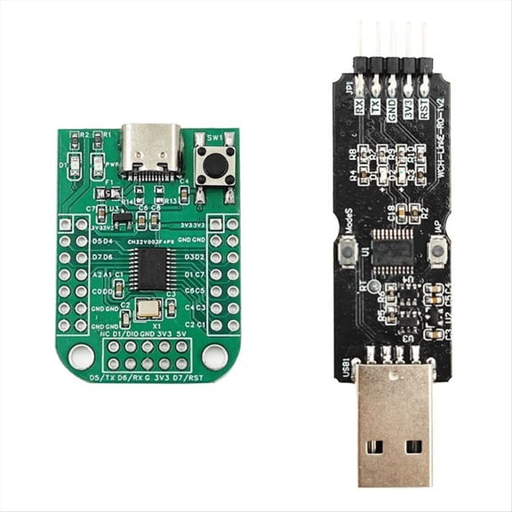 Rollbacks & More CH32V003 Development Board CH32V003F4P6 MCU QingKe RISC-V2A 1-Wire SDI System Main Frequency 48MHz WCH