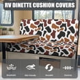 thumbnail image 4 of XYZCANDO RV Dinette Cushion Covers Scratch-Resistant Polyester Fabric, Compatible with Camper Car Bench, for Sofa RV Camper Car Bench, Leopard Print Design, 4 of 7