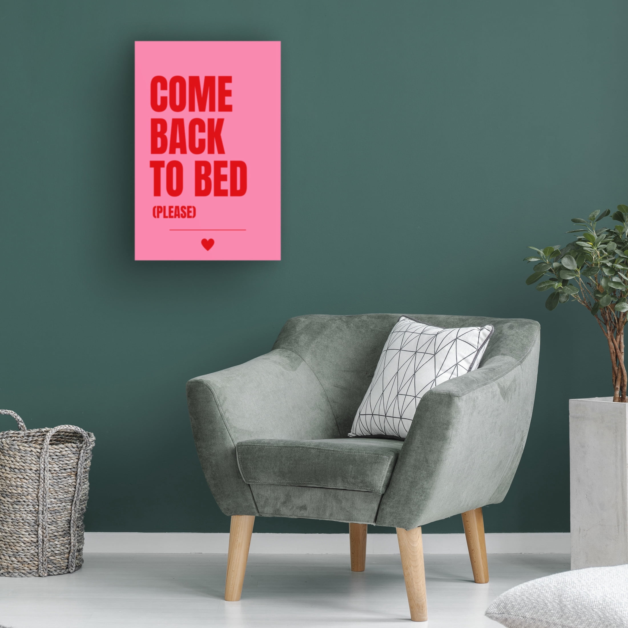 Trademark Fine Art Athene Fritsch Come Back to Bed Canvas Wall Art