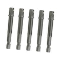 thumbnail image 4 of Juego de 5 adaptadores de extensión de dados, puntas de destornillador, adaptador de dado a taladro, vástago hexagonal de 1/4" para herramientas 25 mm, 4 of 8