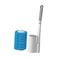 thumbnail image 3 of Kit de limpieza de cepillo de inodoro desechable para baño y hogar Azul, 3 of 9