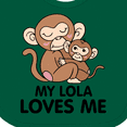 thumbnail image 4 of Inktastic My Lola Loves Me Boys or Girls Baby Bib, 4 of 4