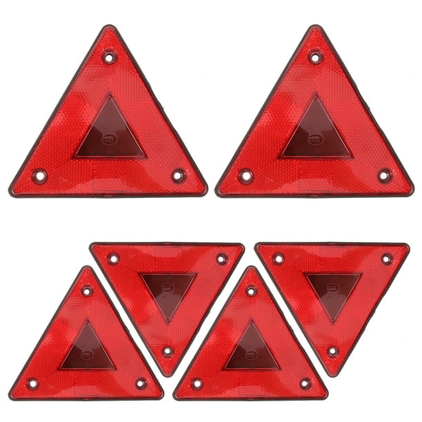 6 señales de advertencia de movimiento lento, reflectores triangulares de seguridad para vehículos, señales de advertencia para carrocería.