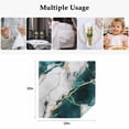 thumbnail image 4 of Marble Turquoise Cloth Napkins, Abstract Gold White Brick Stone Motif Washable and Reusable Dinner Napkins Set of 4, Table Napkin for Kitchen Party Birthday Wedding Hotel Housewarming 20"x20", 4 of 8