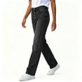 thumbnail image 5 of Ruimatai Womens Jeans Straight Leg Denim Pants Button Fly High Waist Belt Loops Casual Classic Trousers, 5 of 8
