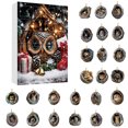 thumbnail image 1 of 2025 Calendario de cuenta atrás de 24 días con adorables adornos de animales. Bonitos animales de cristal para colgar en Navidad y decorar el hogar de los amantes de los animales., 1 of 8