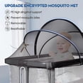 thumbnail image 2 of Bassinet Mosquito Net Cover For Baby Bassinet Cover To Keep Cats Out Mosquito Net For Bassinet/bedside Sleeper/travel Cribs (black) Iuf, 2 of 5