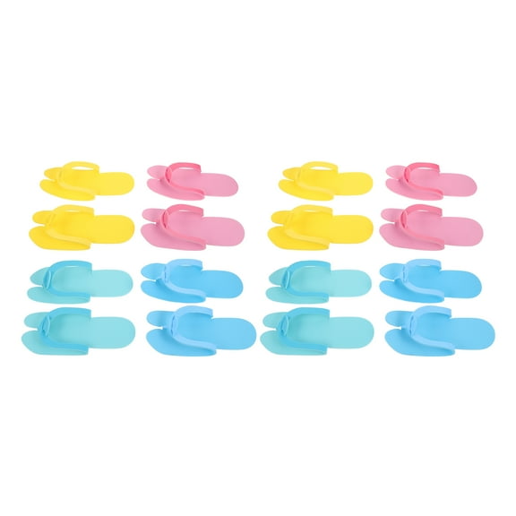 FRCOLOR 8 Pairs of EVA Disposable Slippers for Beauty Salons and Spas Non-Slip and Comfortable Shower Flip-Flops for Hotels and Outdoor Travel