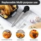 thumbnail image 3 of Jeringa de acero inoxidable para pavo con perillas de silicona | Utensilio de cocina de 28 ml para asar pollo, ternera y cerdo | Incluye cepillo de limpieza (paquete de 1), 3 of 9