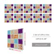 thumbnail image 3 of 10 Sheet Peel and Stick Backsplash Self Adhesive Mosaic Tile Sticker Peel and Stick Tile Backsplash for Kitchen Wall for Bathroom Kitchen Cabinet Shower 4"x4", 3 of 9