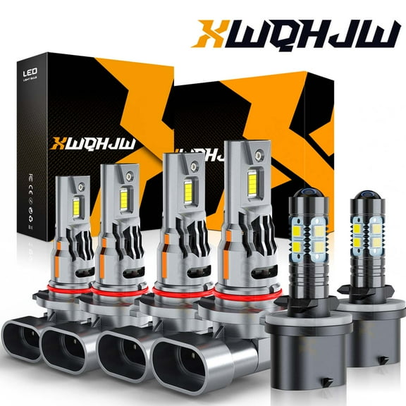 For Chevy Trailblazer 2002 2003-2005 6x 6000K LED Headlight Hi/Lo Beam Fog Light