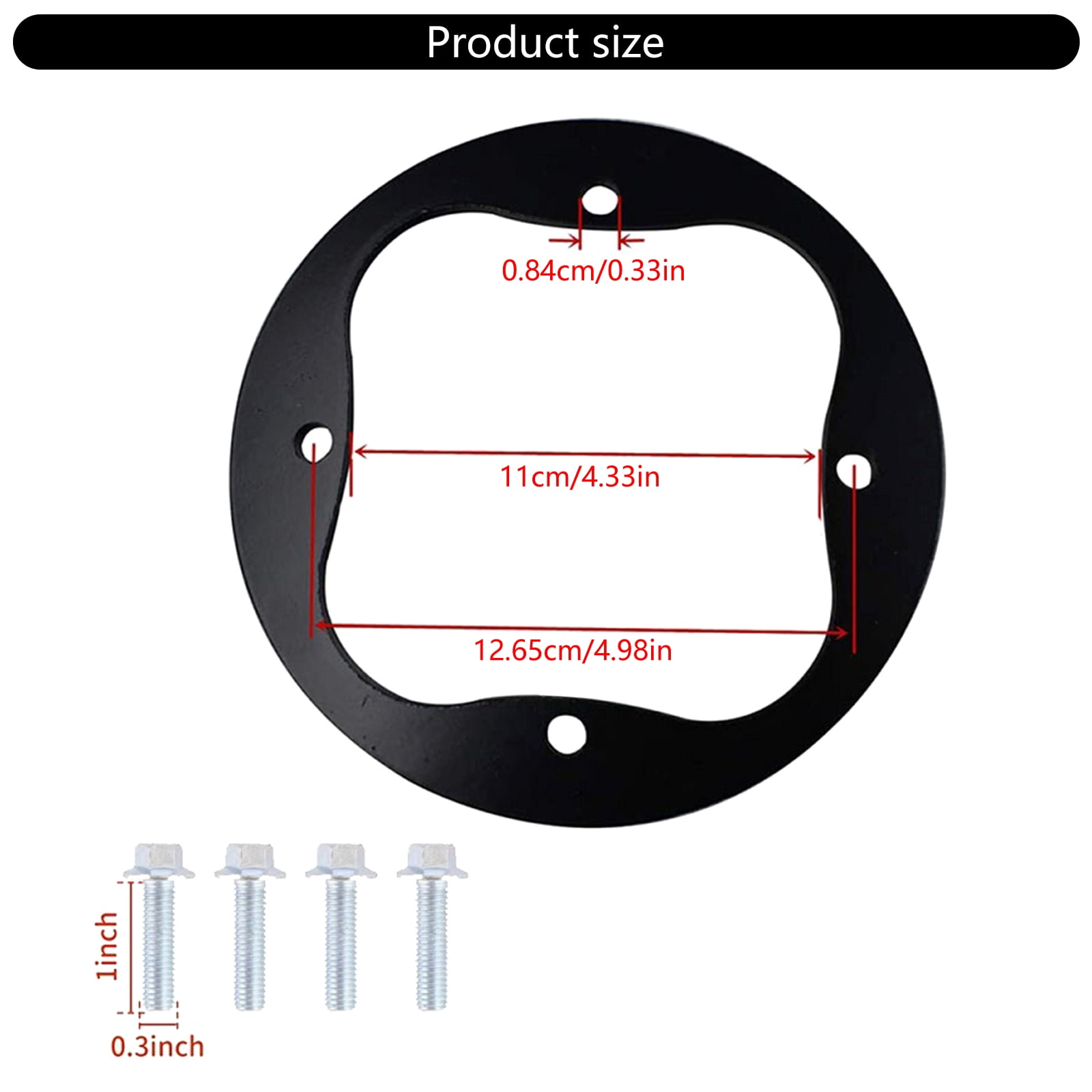Mower Deck Repair Rings Parts 918-04126A 04125B 04608 Deck Spindle Reinforcement Rings with Screw