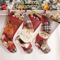 thumbnail image 1 of Decoración festiva para repisa de chimenea, medias navideñas colgantes con diseño 3D de felpa grande para niñas y niños, adornos navideños que adornan su hogar con alegría y espíritu en esta, 1 of 2