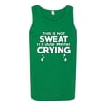 thumbnail image 2 of Wild Bobby, This is Not Sweat Its Just My Fat Crying, Gym/Workout, Men Graphic Tank Top, Kelly, 3X-Large, 2 of 4