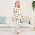 thumbnail image 2 of Monkey and Banana Cozy Soft Long Sleeves Top and Pants 2 Piece Cool Pjs Pajamas Set Sleepwear Size 3-11Y, 2 of 6