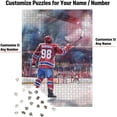 thumbnail image 2 of Wooden Jigsaw Puzzles for Adults - Custom Name and Number on (St. Louis) Ice Hockey Player Art Photo - 300 500 1000PCS Puzzles Game Home Wall Decor, 2 of 5