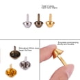 thumbnail image 3 of 1 Box Alloy Purse Handbag Feet Cone Studs Spike Nailheads Brad Mixed Color 22mm Head: 15x7mm 120pcs/box, 3 of 7