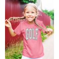 thumbnail image 4 of Polka dot Golf Graphic T-Shirt for Girls and Women - Cute Golf Lover Outfit Mauve Shirt Youth Large, 4 of 8