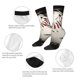 thumbnail image 4 of Balery Baseball Breaking Glass Calcetas Largas con Estampado para Hombre y Mujer – Suaves y Transpirables, Talla Única (US 5-11), 4 of 6