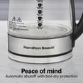 thumbnail image 5 of Hamilton Beach Temperature-Control Electric Glass Kettle, Tea & Water Kettle, 1.7L with Auto Shutoff and Ultra-Fast Heating, 5 of 10