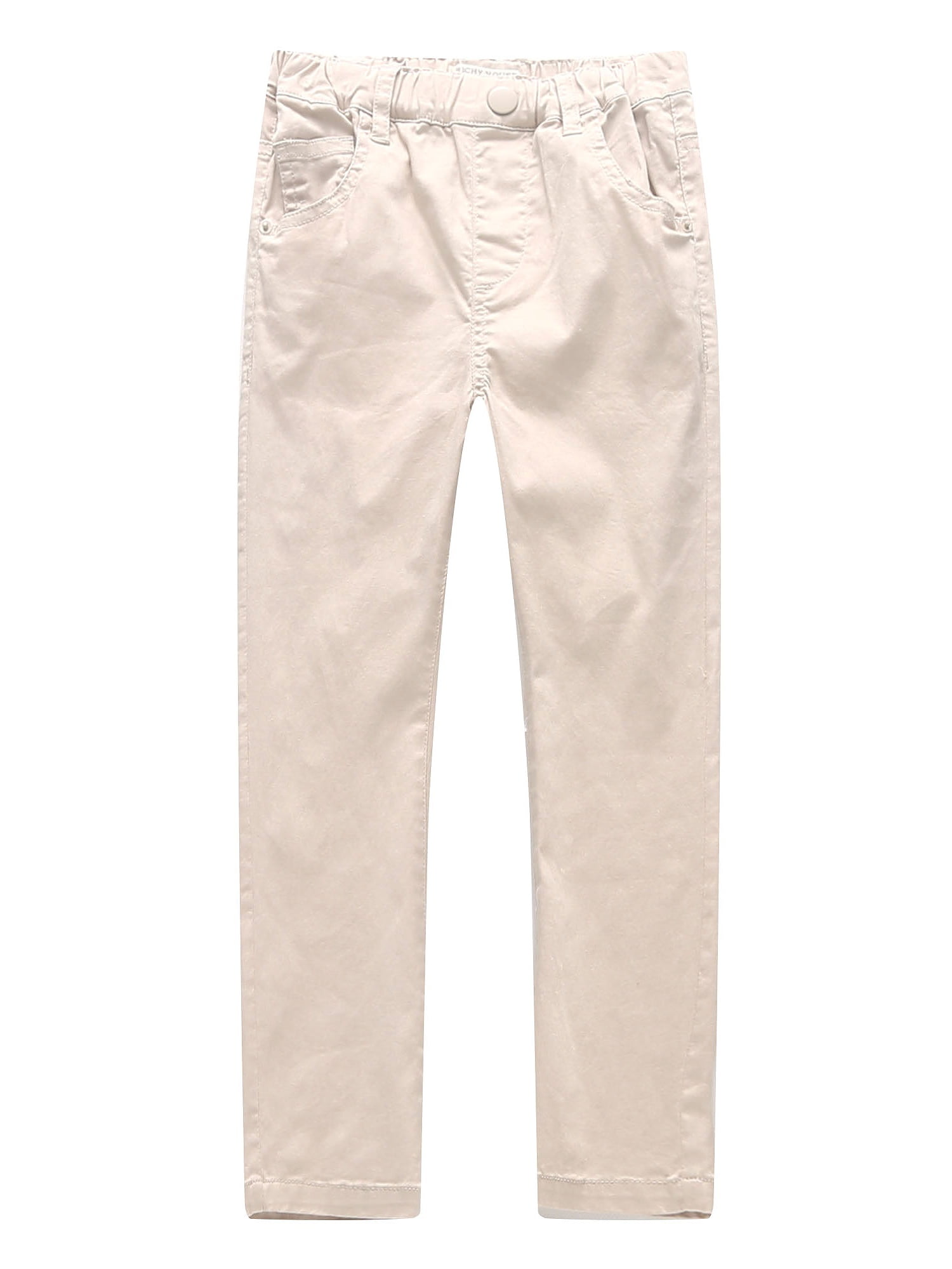 Richie House Big Boys Ginger Elastic Waistband Leisure Pants 8//9 Brown