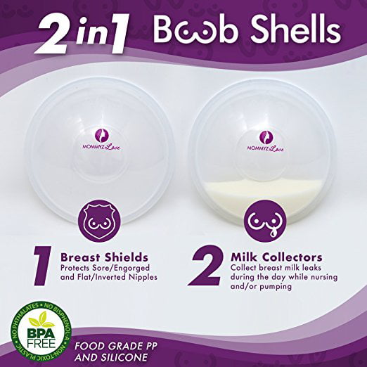 Boston Nipple Shield Breast Shells Milk Collector Nursing Cups Milk Savers for Breastfeeding Reusable Nippleshields Silicon Nipple Shields Breast Milk Catcher Breast Feeding Essentials for Mothers 