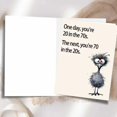 thumbnail image 3 of Tarjeta de cumpleaños divertida de 70 cumpleaños de Abeletree para mujeres y hombres, 3 of 6