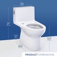 thumbnail image 7 of Toto CST672CEFGAT40#01 Redington 1.28 Gpf One Piece Elongated Toilet - White, 7 of 7