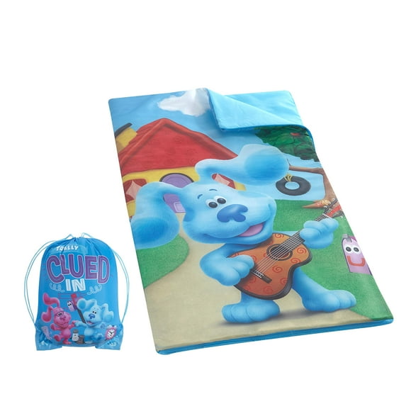 Idea Nuova Sac à Bandoulière Blue's Clues et Sac de Couchage Léger et Confortable avec Fermeture Éclair 46 L x 26 W 3+