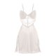 thumbnail image 1 of Gibobby Pijamas para mujer Conjunto de pijama de dos piezas con falda de lunares de malla de pestañas para mujer y Sexy de nuevo diseño 2022(Blanco,M), 1 of 3