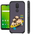 thumbnail image 1 of Compatible with Cricket Icon 3 | Cricket Splendor | AT&T Motivate 2 | AT&T Motivate 3; Hybrid Fusion Guard Phone Case Cover (Skate Pug), 1 of 1