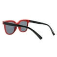 thumbnail image 3 of Kid's Polarized Lens Sunglasses Silicone Flexible Square Girls UV400 Red Black, 3 of 5